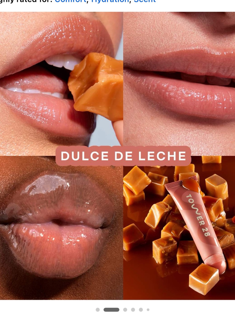 Tower 28 Dulce De Leche Lip Softie lip tint balm
